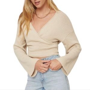 Dynamite Knit Wrap Sweater